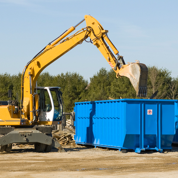 how many times can i have a residential dumpster rental emptied in Hindsville